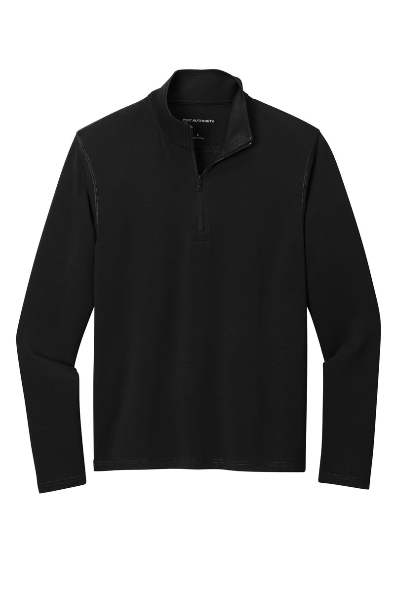 Port Authority Microterry 1/4-Zip Pullover - Deep Black