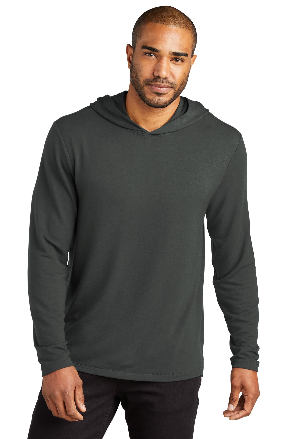 Port Authority Microterry Pullover Hoodie - Charcoal