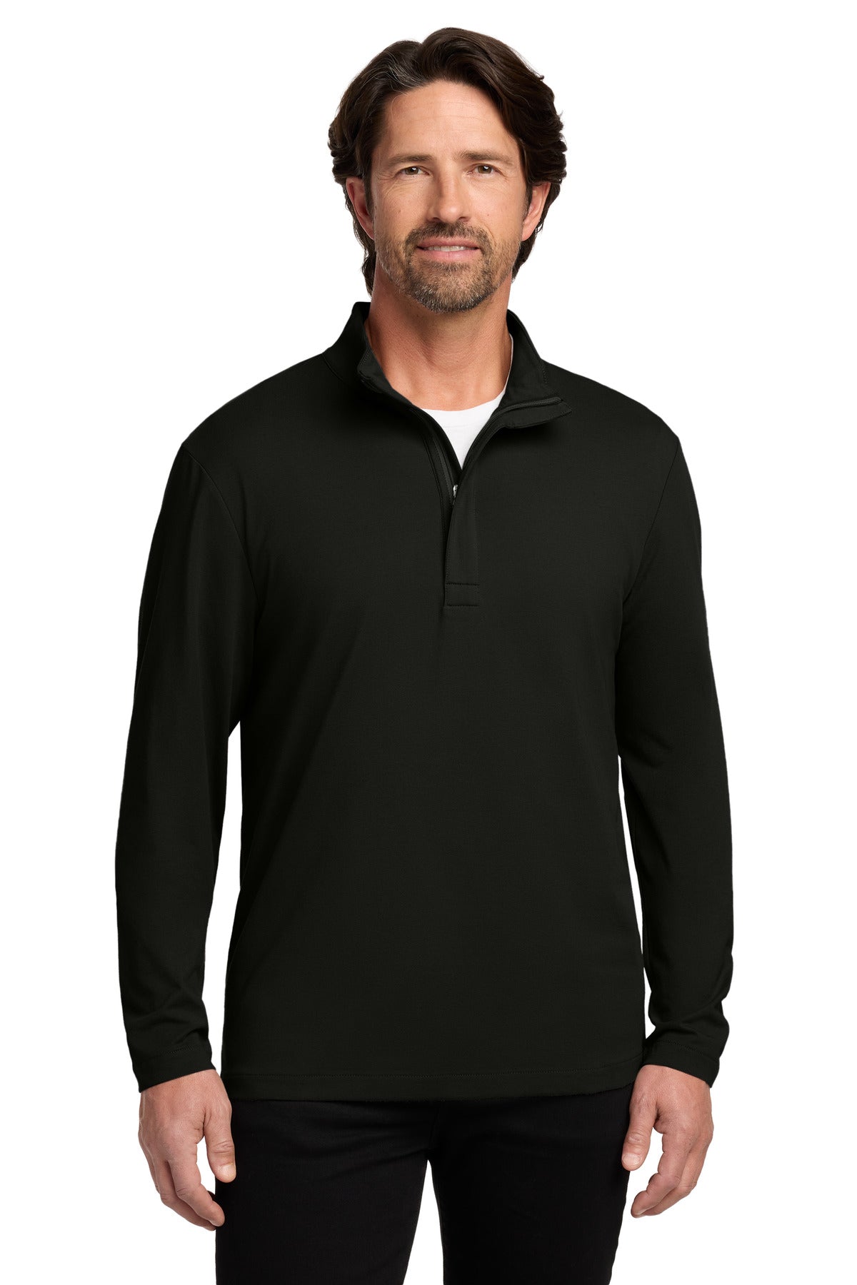Port Authority Fairway Stretch 1/4-Zip - Deep Black