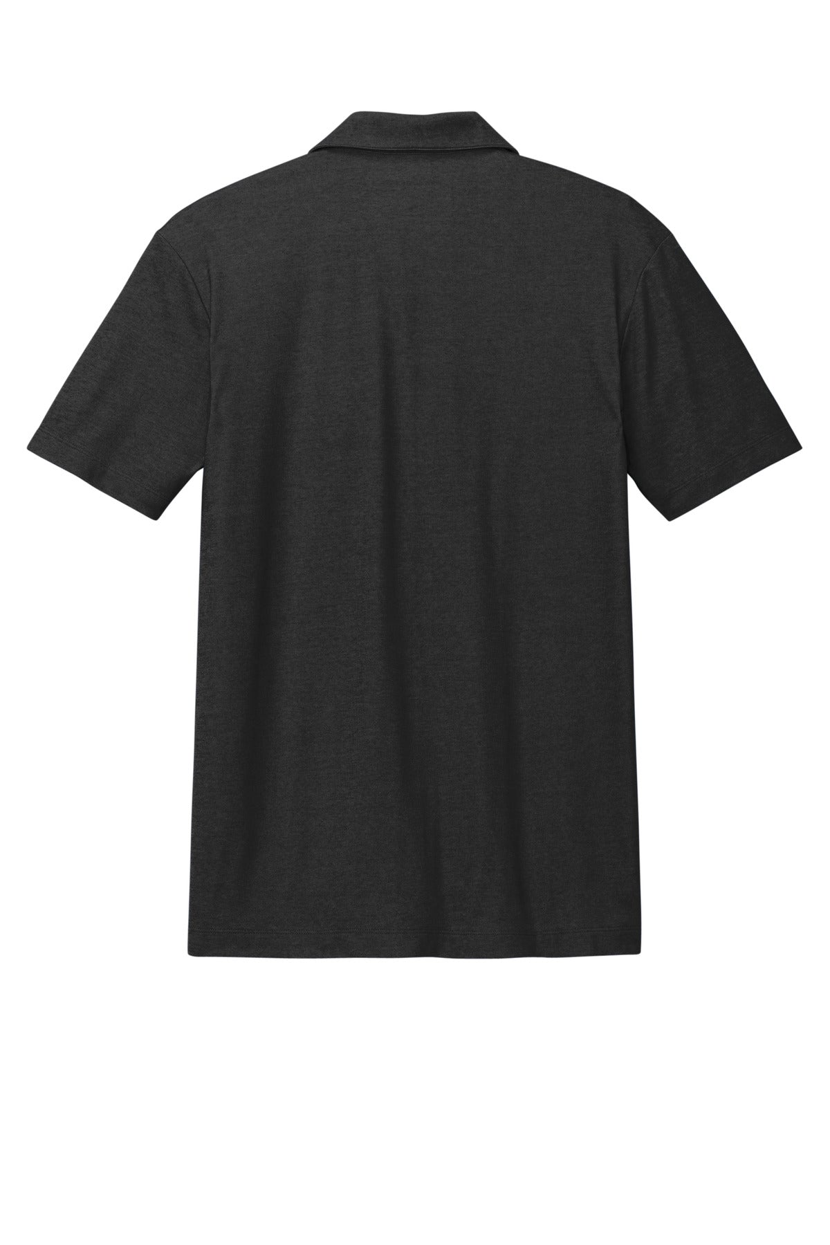 Port Authority Fine Pique Blend Polo - Black Heather