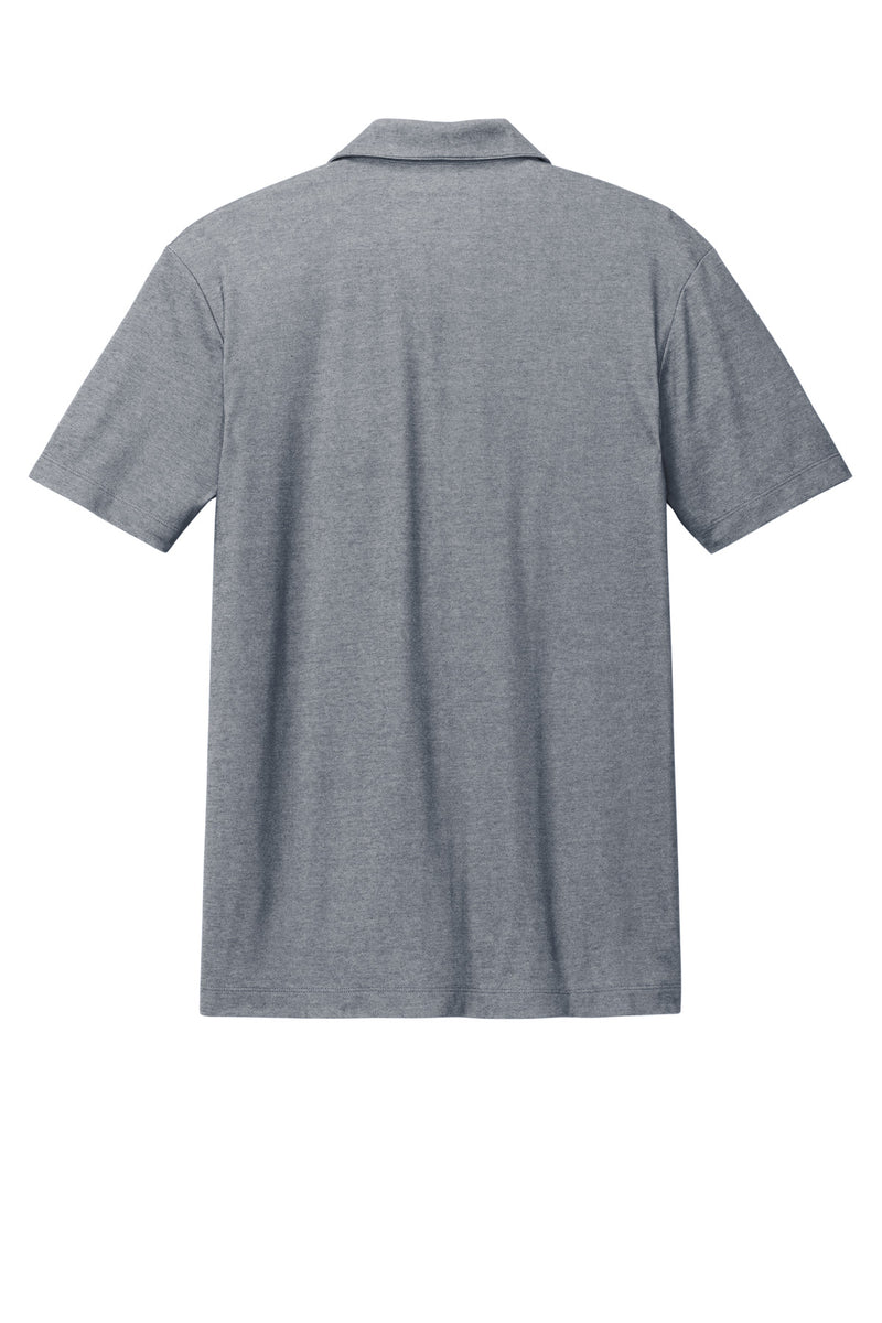 Port Authority Fine Pique Blend Polo - River Blue Navy Heather