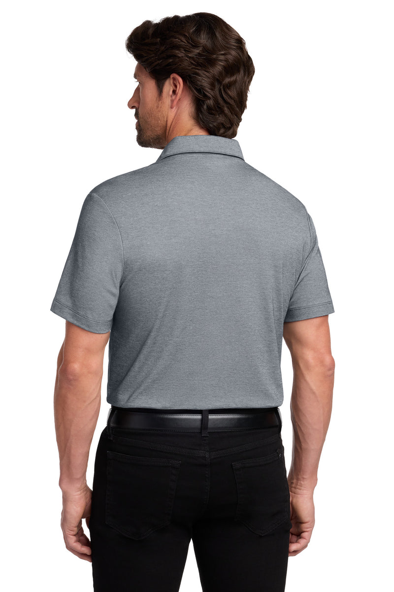 Port Authority Fine Pique Blend Polo - River Blue Navy Heather