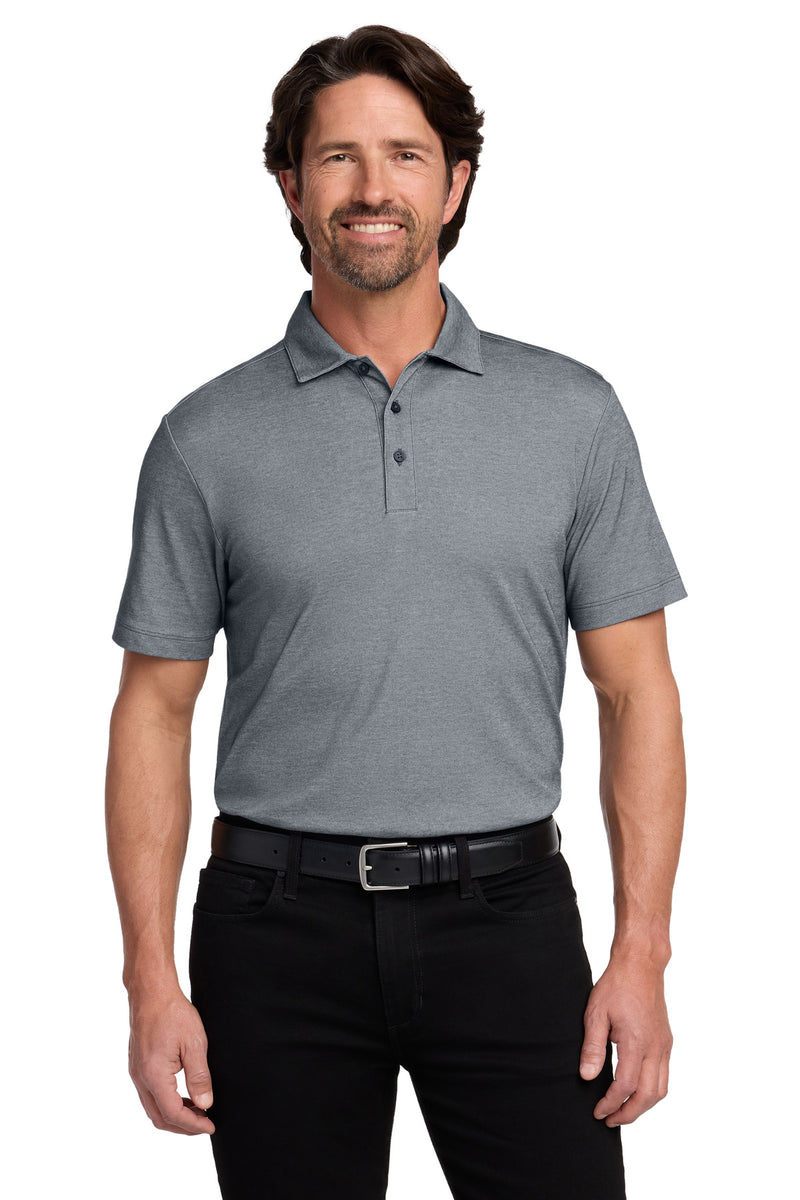 Port Authority Fine Pique Blend Polo - River Blue Navy Heather