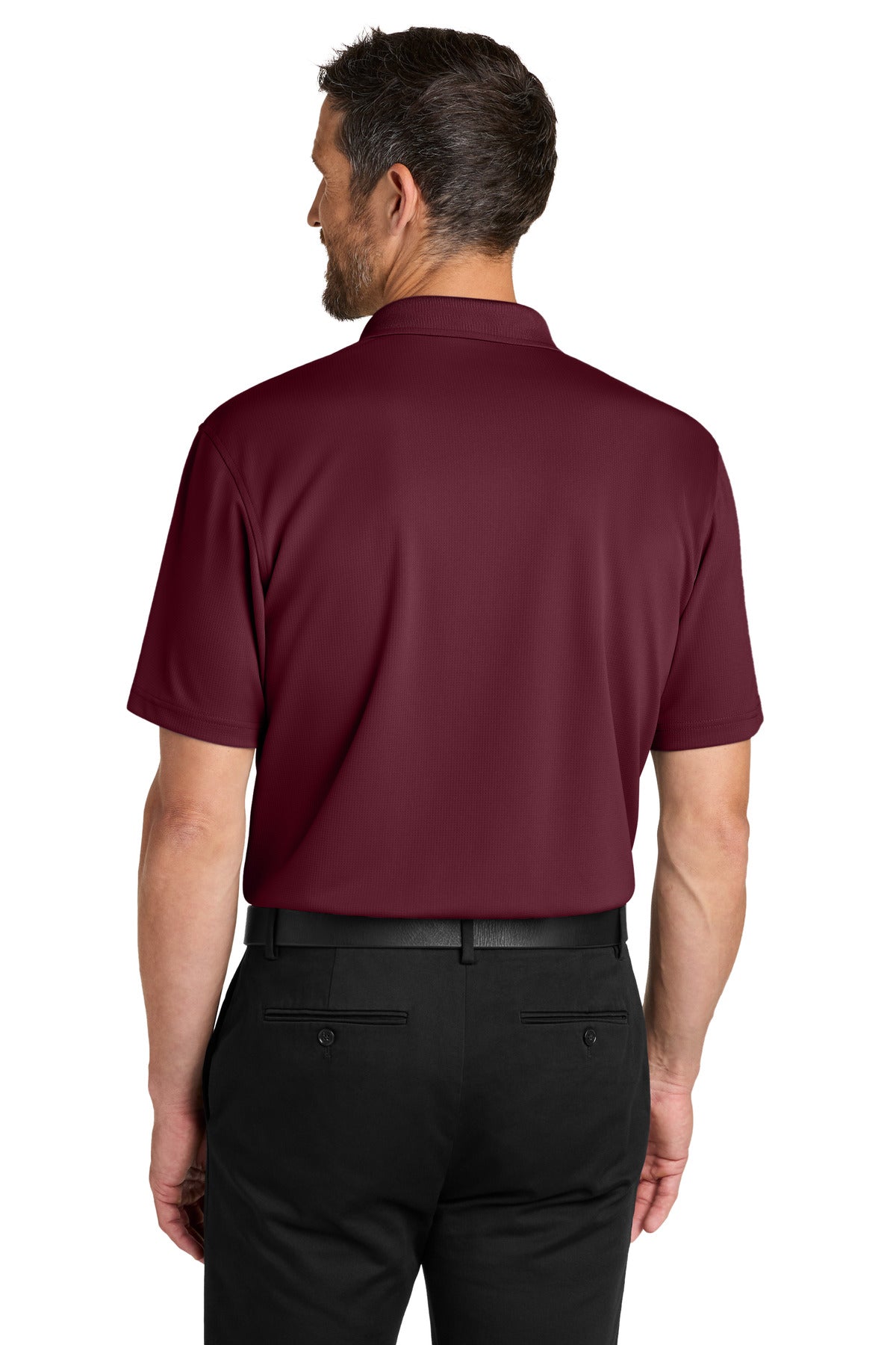 Port Authority Dry Zone Stain-Release Grid Polo - Club Burgundy