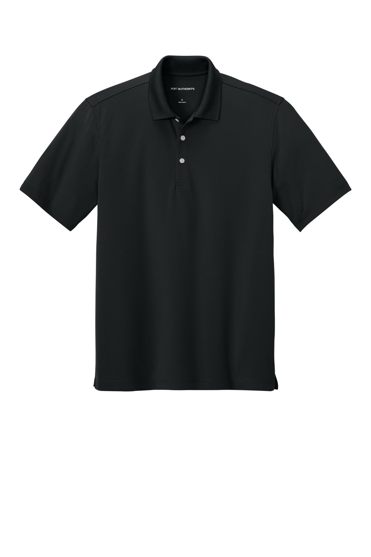 Port Authority Dry Zone Stain-Release Grid Polo - Deep Black
