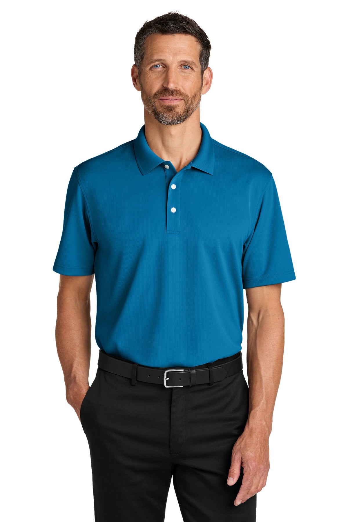 Port Authority Dry Zone Stain-Release Grid Polo - Imperial Blue