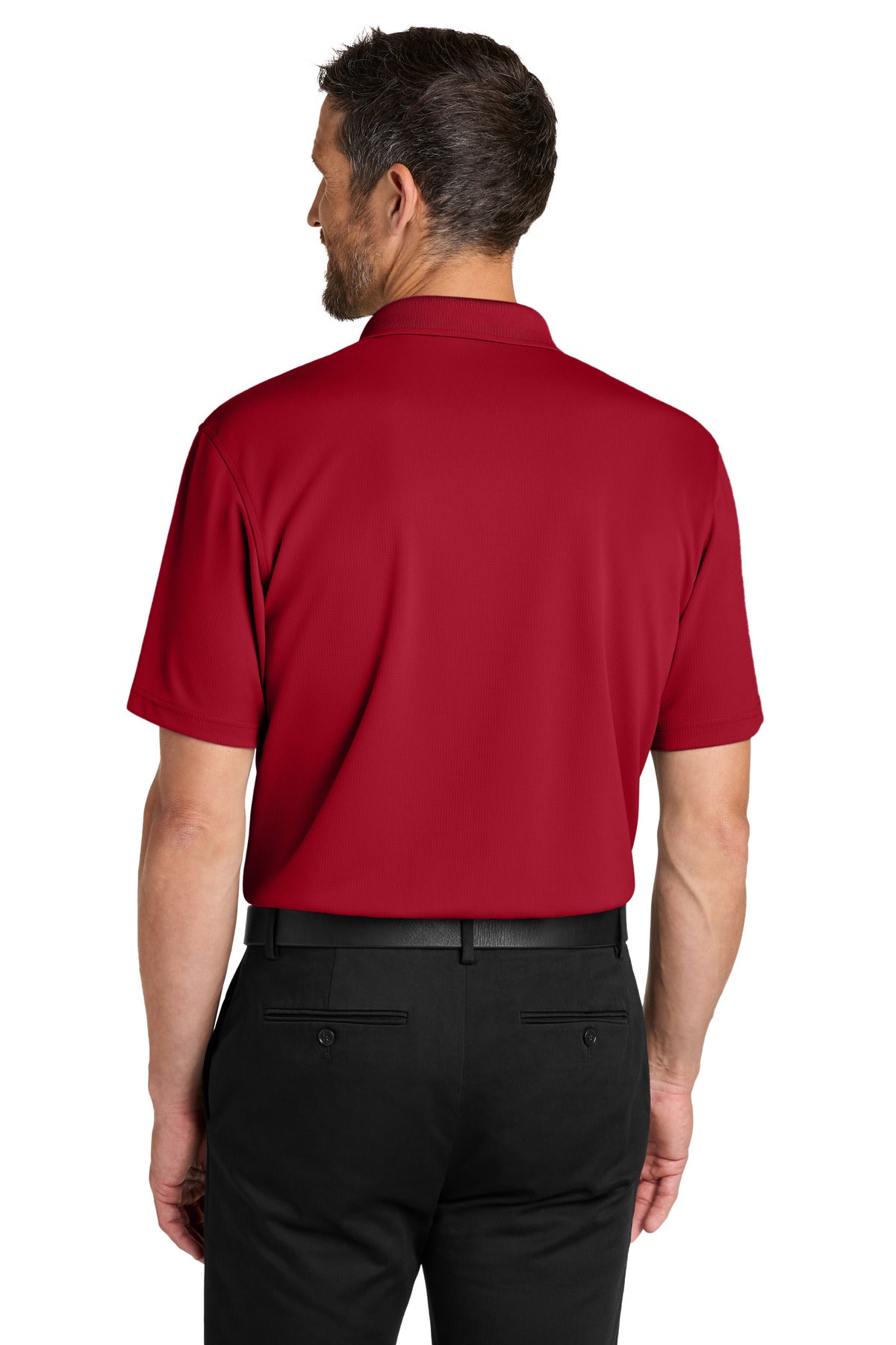 Port Authority Dry Zone Stain-Release Grid Polo - Rich Red