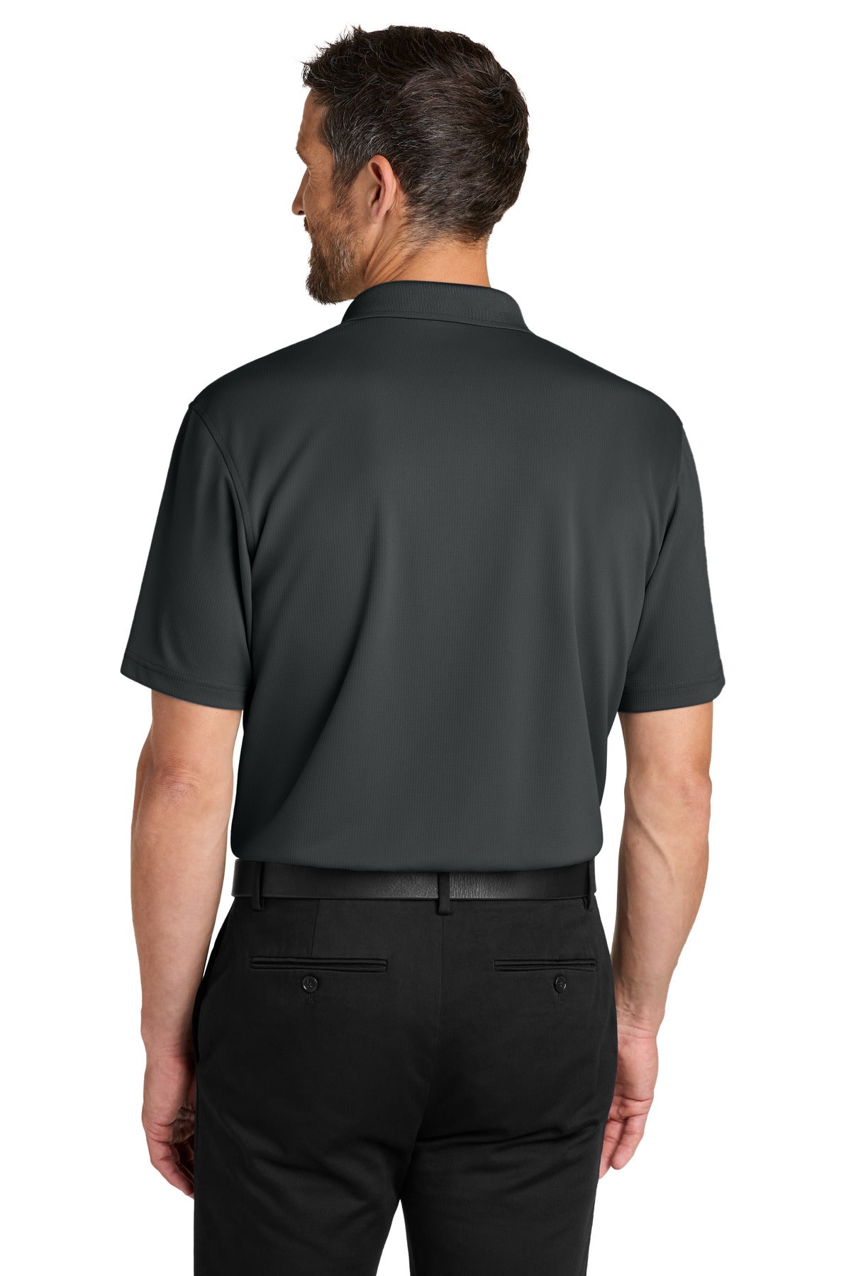Port Authority Dry Zone Stain-Release Grid Polo - Seal Grey