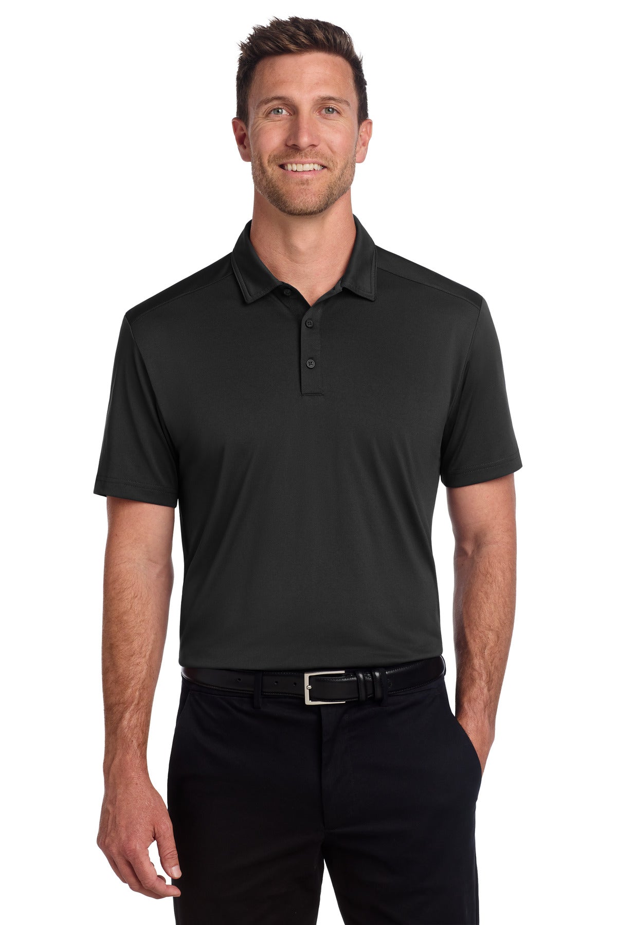 Port Authority C-FREE Snag-Proof Polo - Deep Black