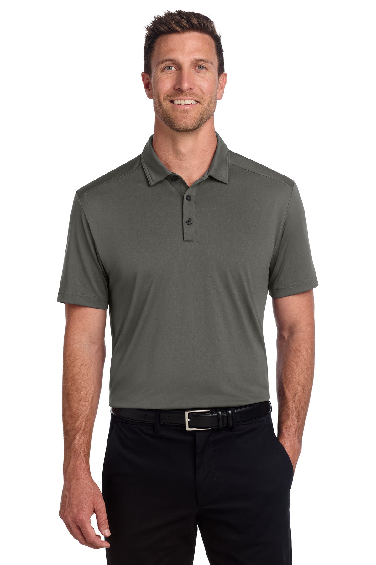 Port Authority C-FREE Snag-Proof Polo - Grey Steel