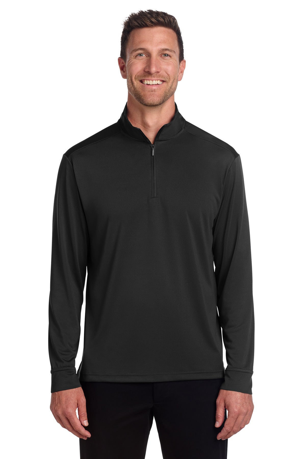 Port Authority C-FREE Snag-Proof 1/4-Zip - Deep Black
