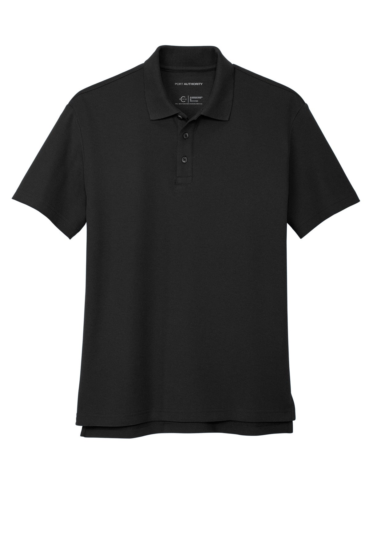 Port Authority C-FREE Cotton Blend Pique Polo - Black