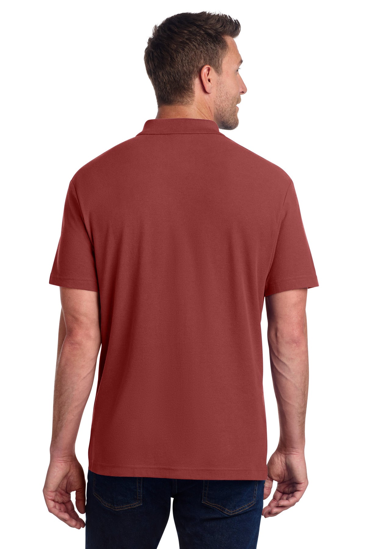 Port Authority C-FREE Cotton Blend Pique Polo - Garnet