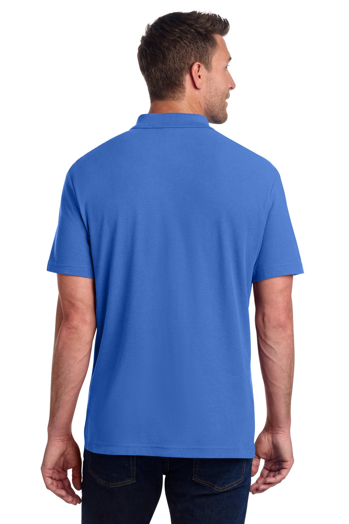 Port Authority C-FREE Cotton Blend Pique Polo - True Blue