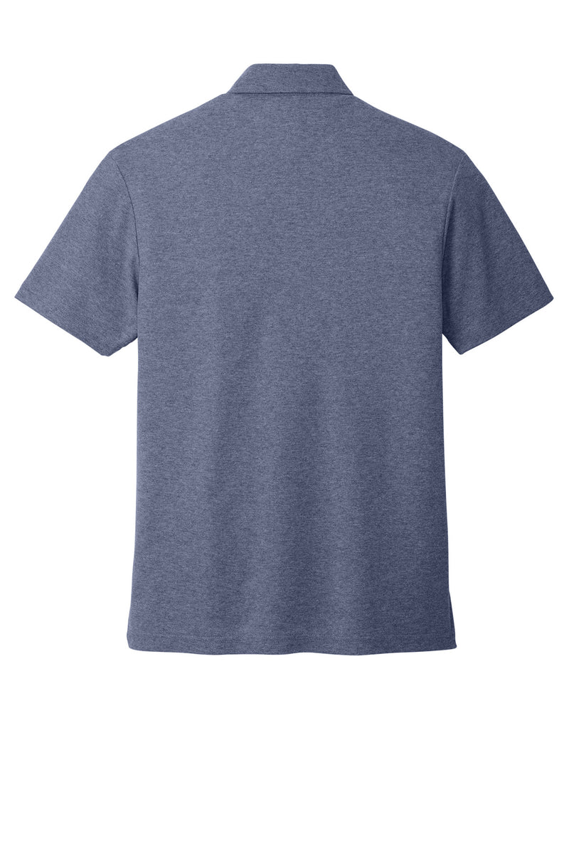 Port Authority C-FREE Cotton Blend Pique Pocket Polo - Navy Heather