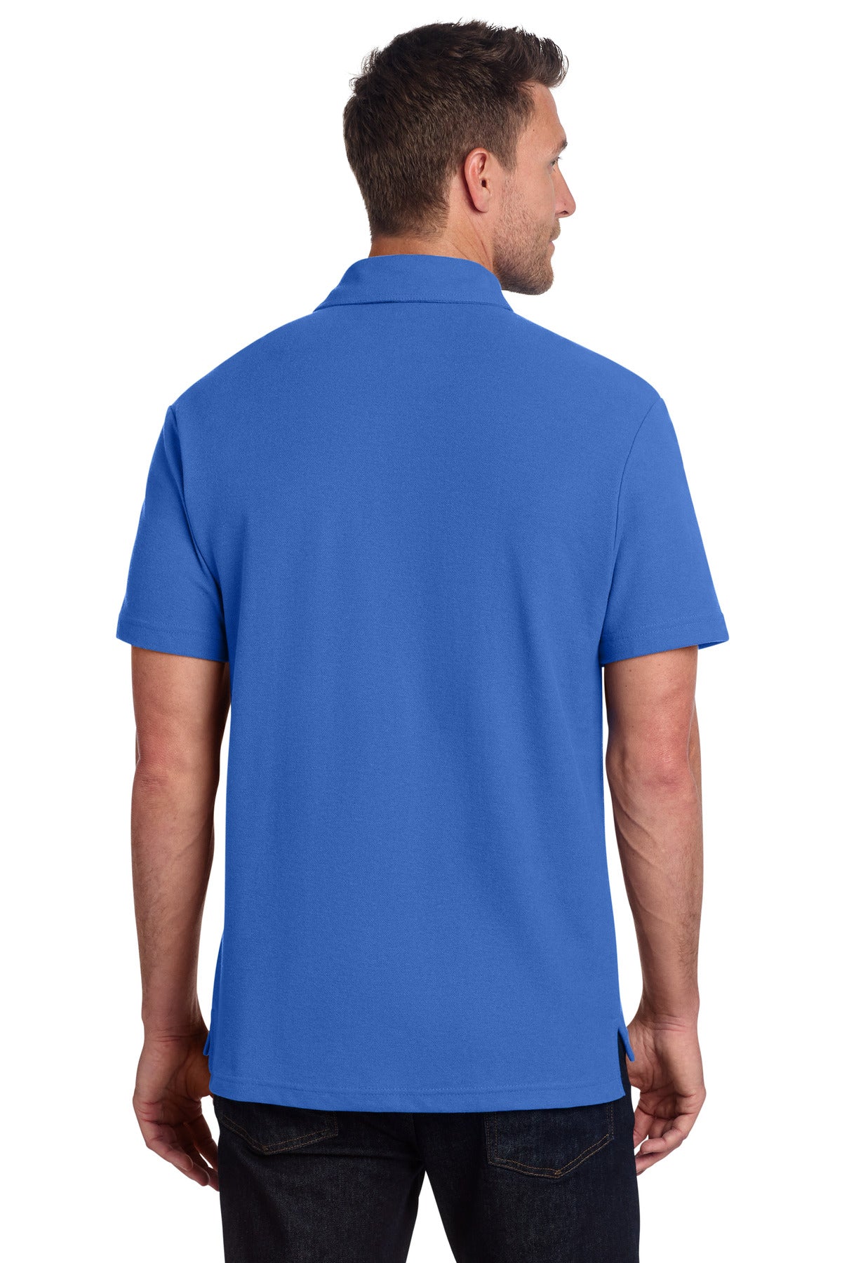 Port Authority C-FREE Cotton Blend Pique Pocket Polo - True Blue
