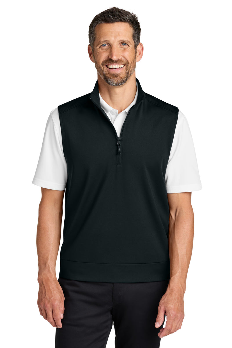Port Authority C-FREE Double Knit 1/4-Zip Vest - Deep Black