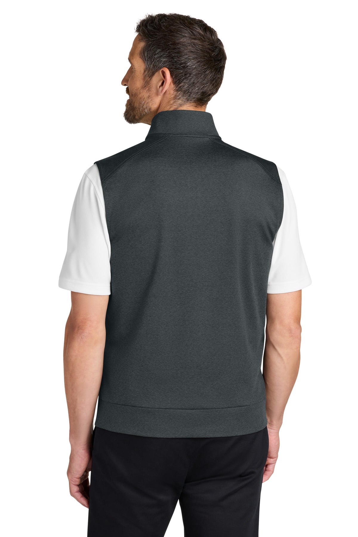 Port Authority C-FREE Double Knit 1/4-Zip Vest - Grey Steel Heather