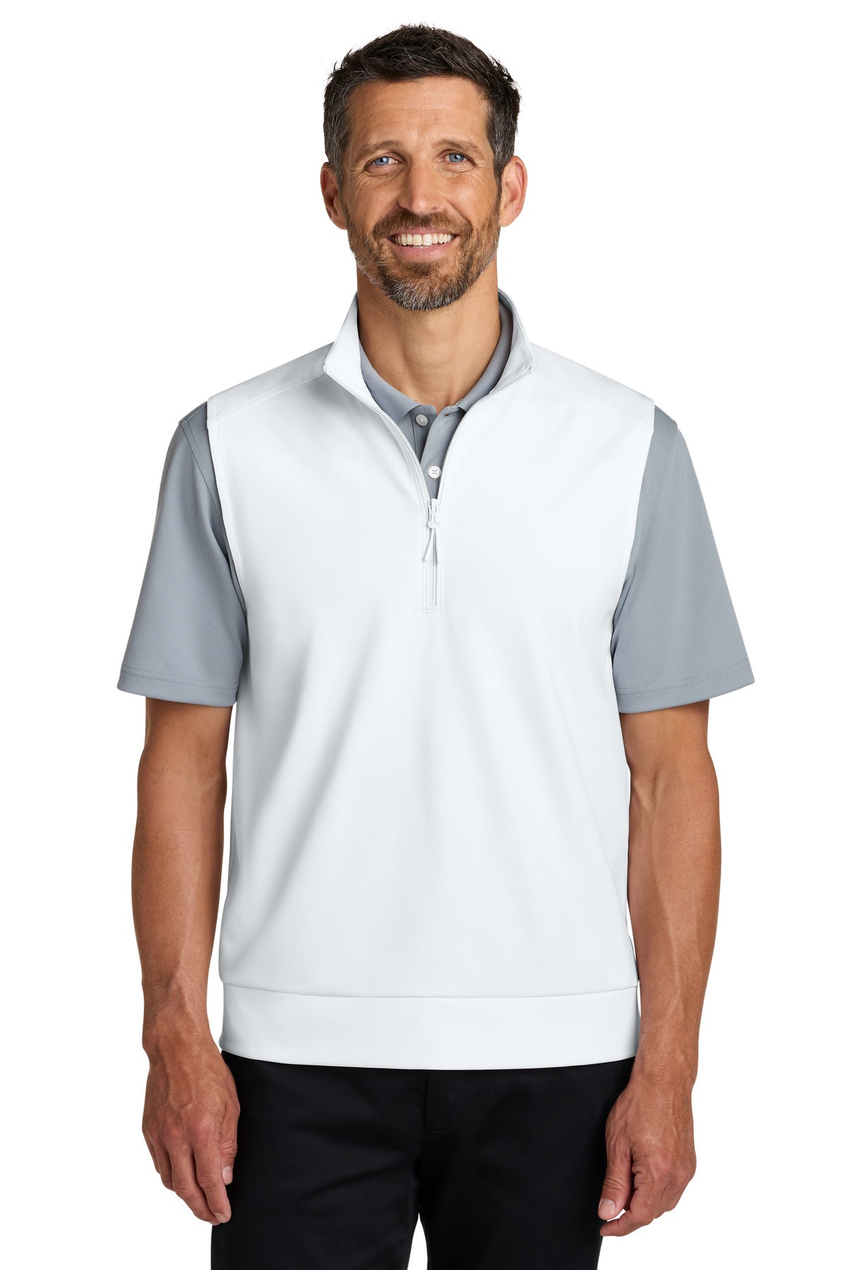 Port Authority C-FREE Double Knit 1/4-Zip Vest - White