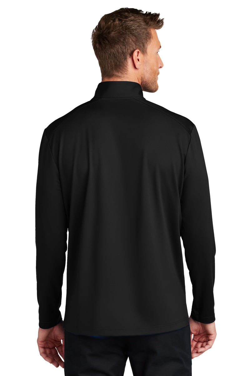 Port Authority C-FREE Double Knit 1/4-Zip - Deep Black