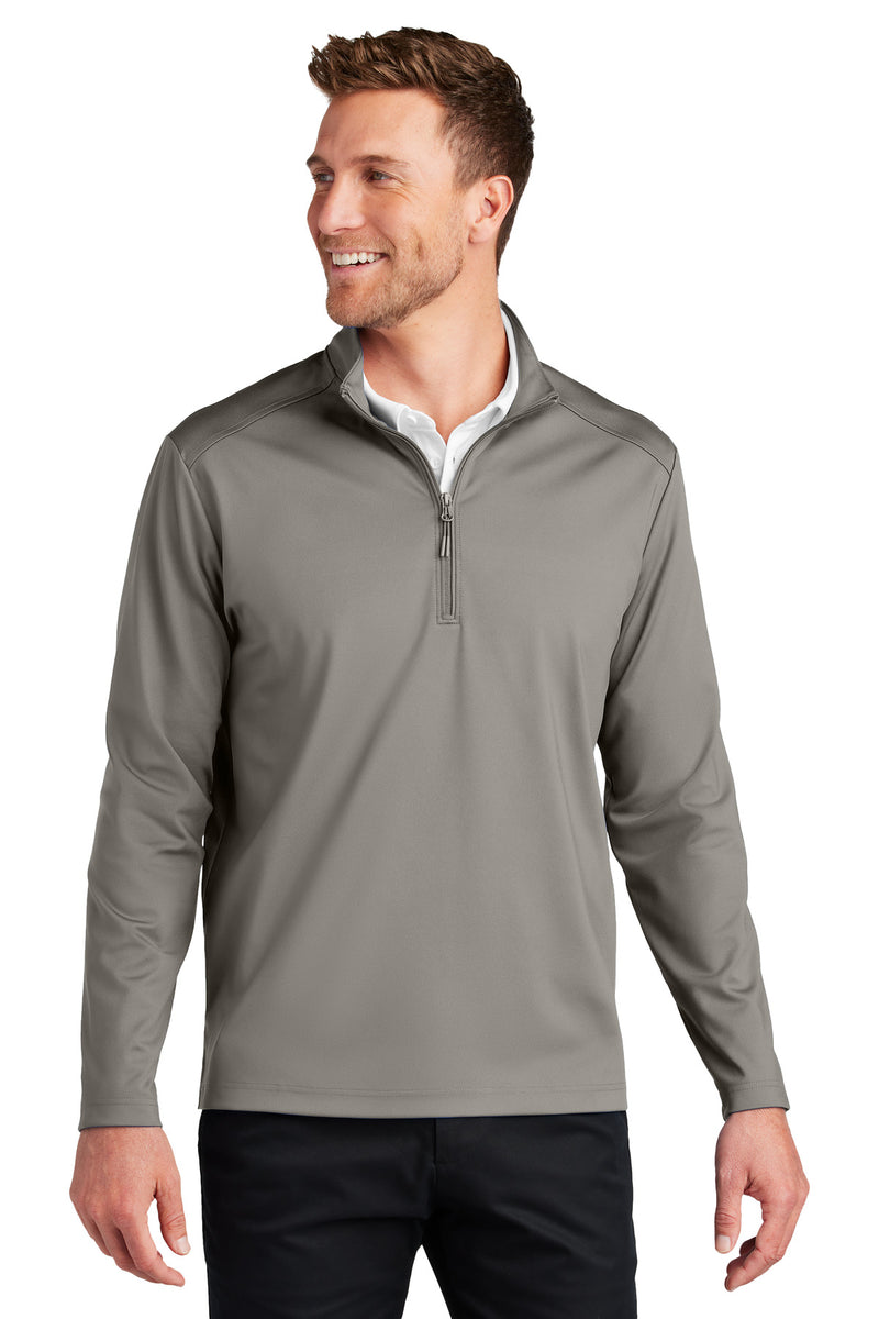 Port Authority C-FREE Double Knit 1/4-Zip - Smoke Grey