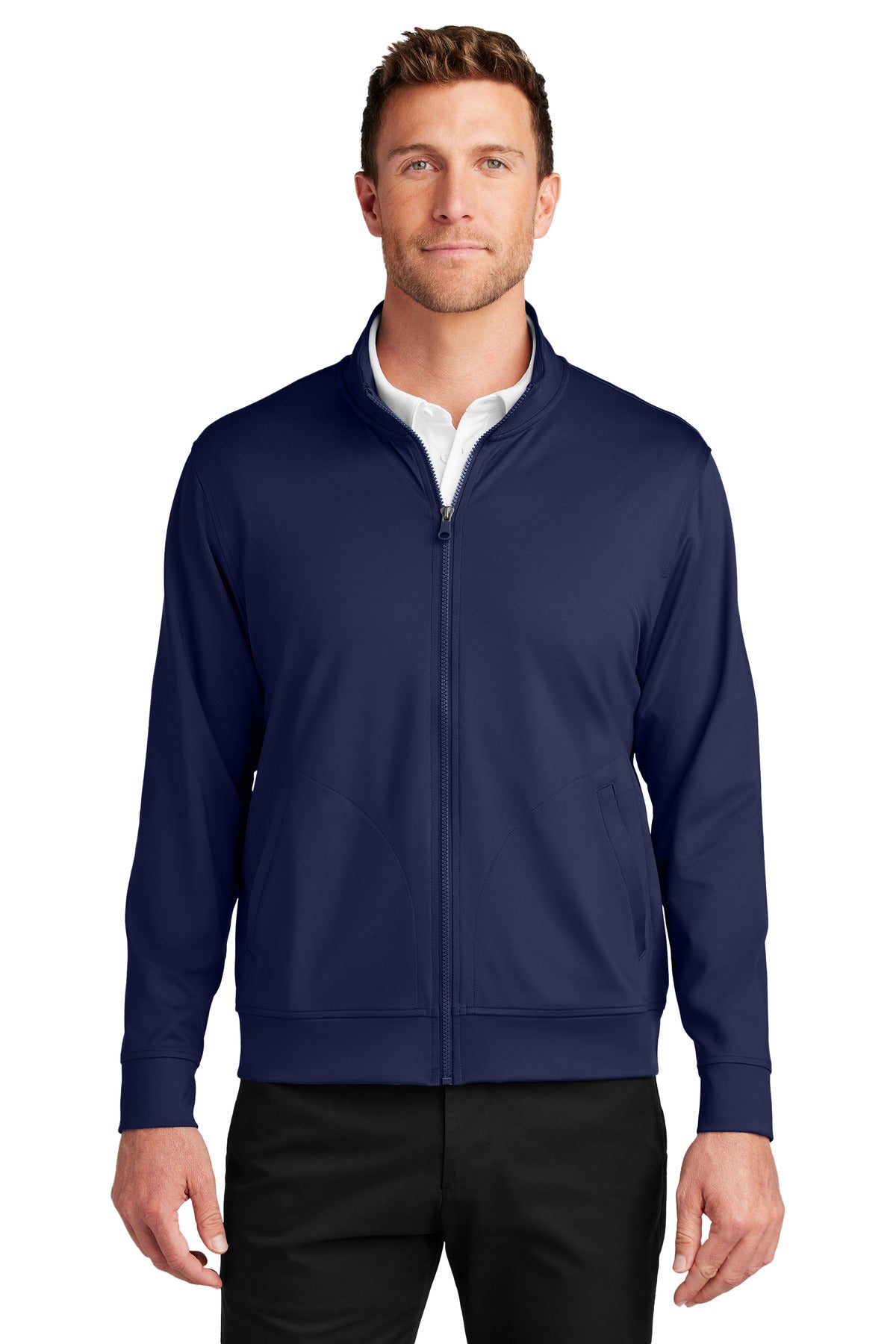 Port Authority C-FREE Double Knit Full-Zip - True Navy