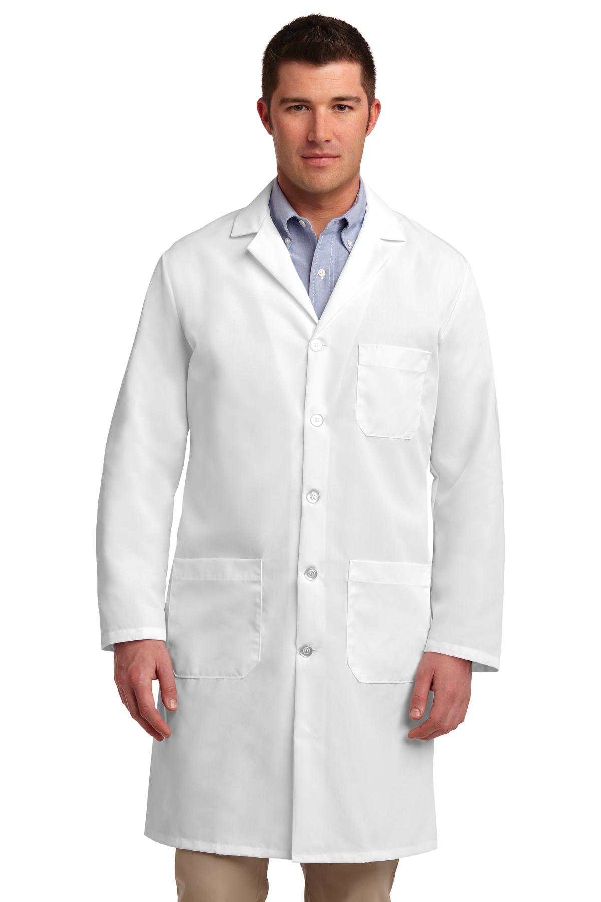 Red Kap Lab Coat - White