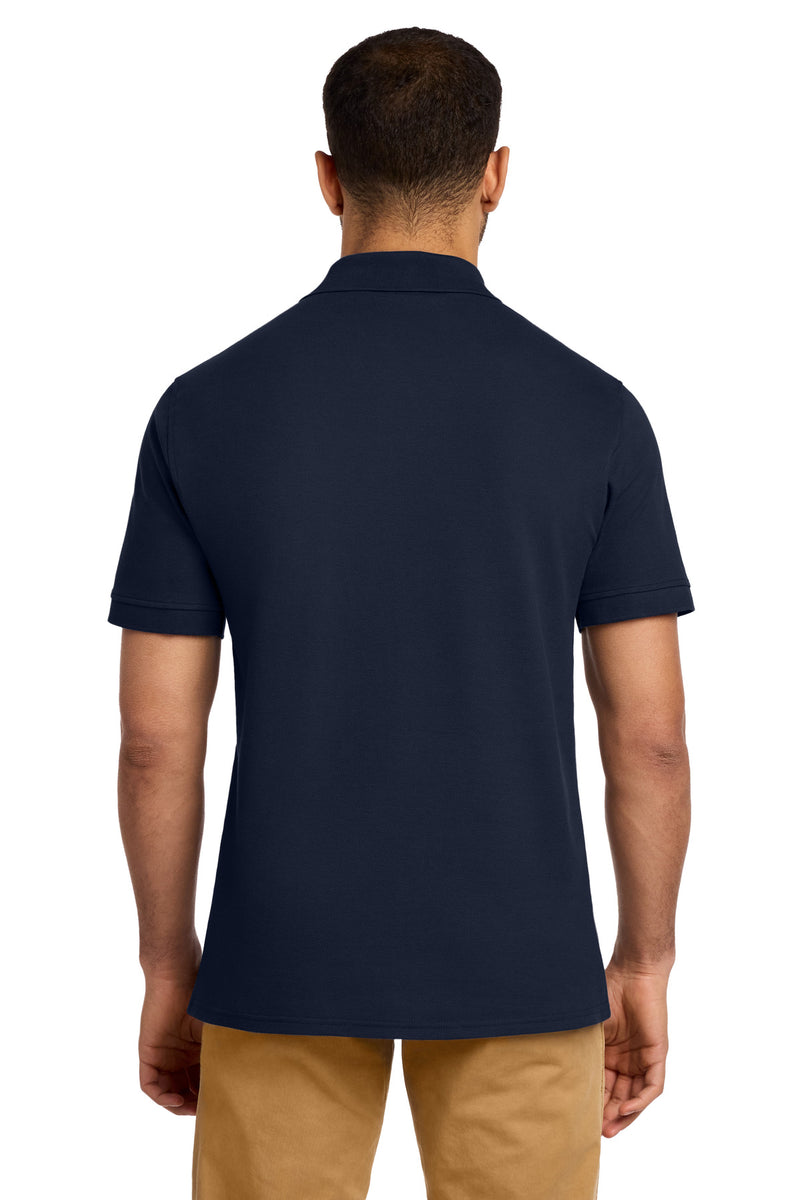 Port & Co Combed Ring Spun Pique Polo - Deep Navy