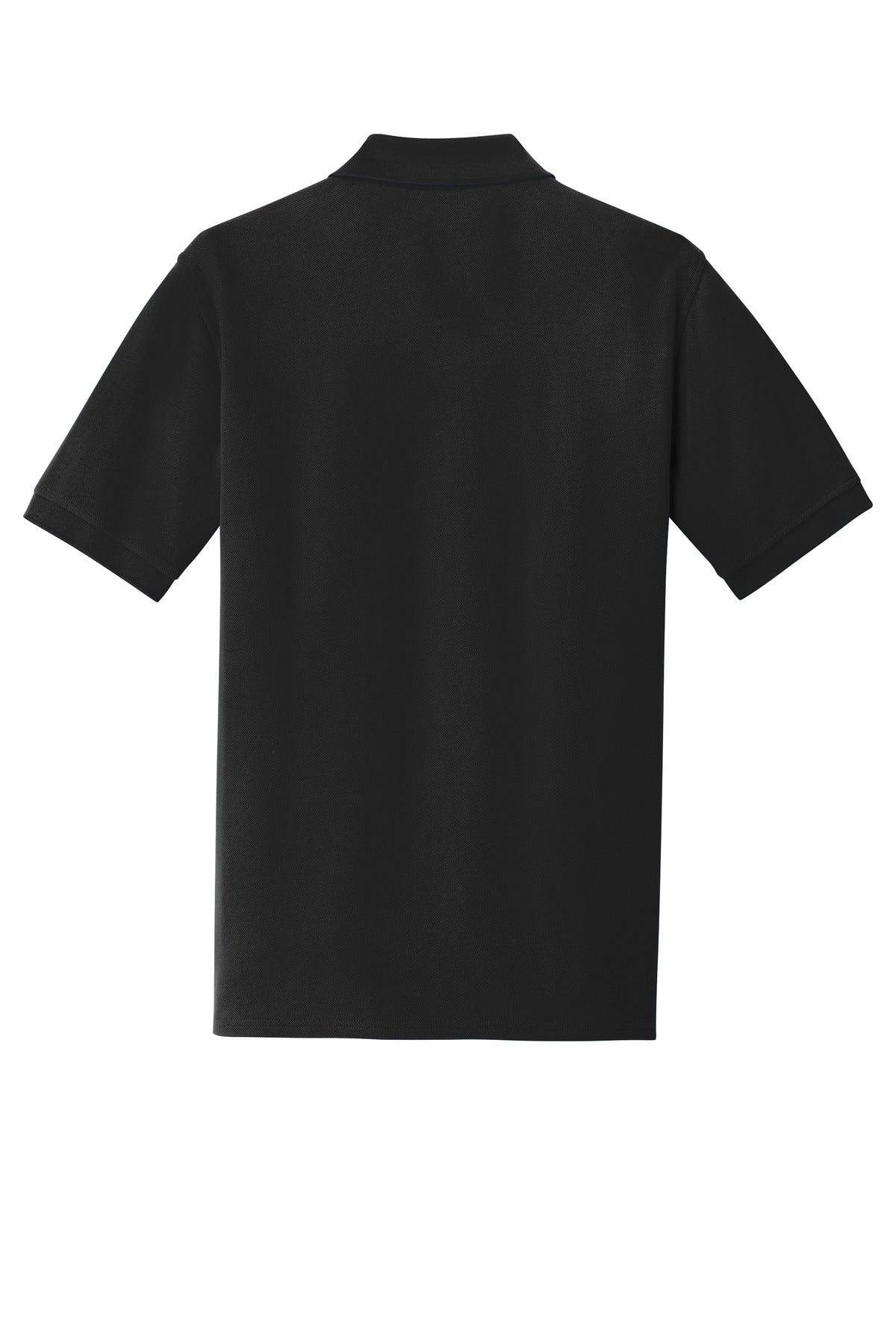 Port & Co Combed Ring Spun Pique Polo - Jet Black