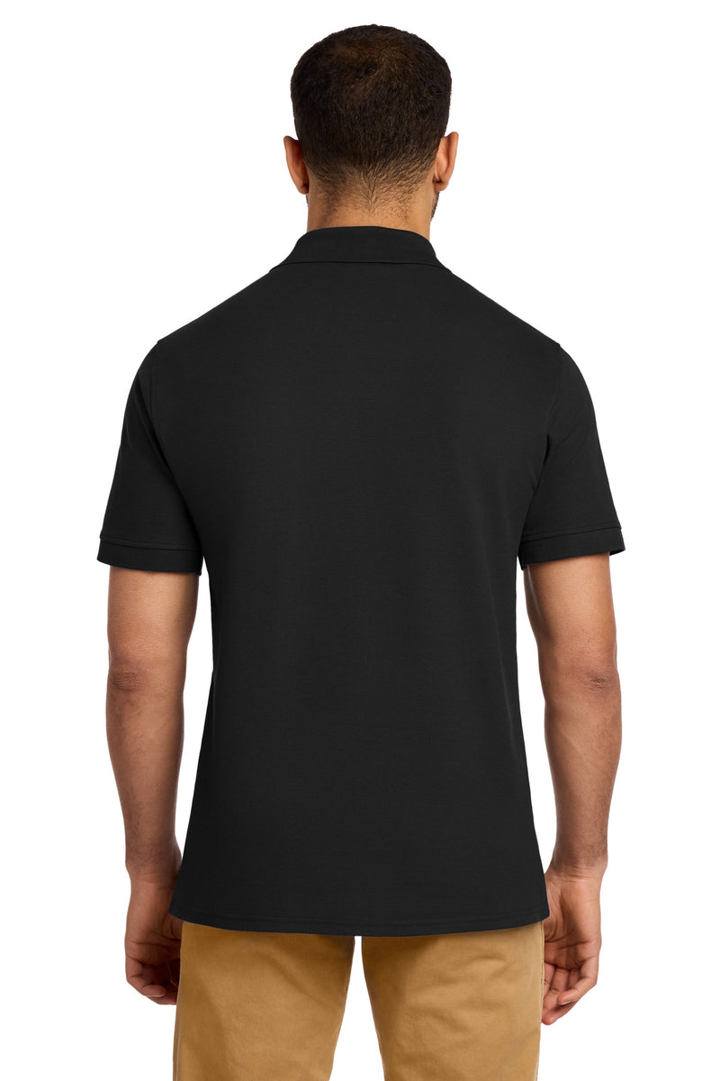 Port & Co Combed Ring Spun Pique Polo - Jet Black