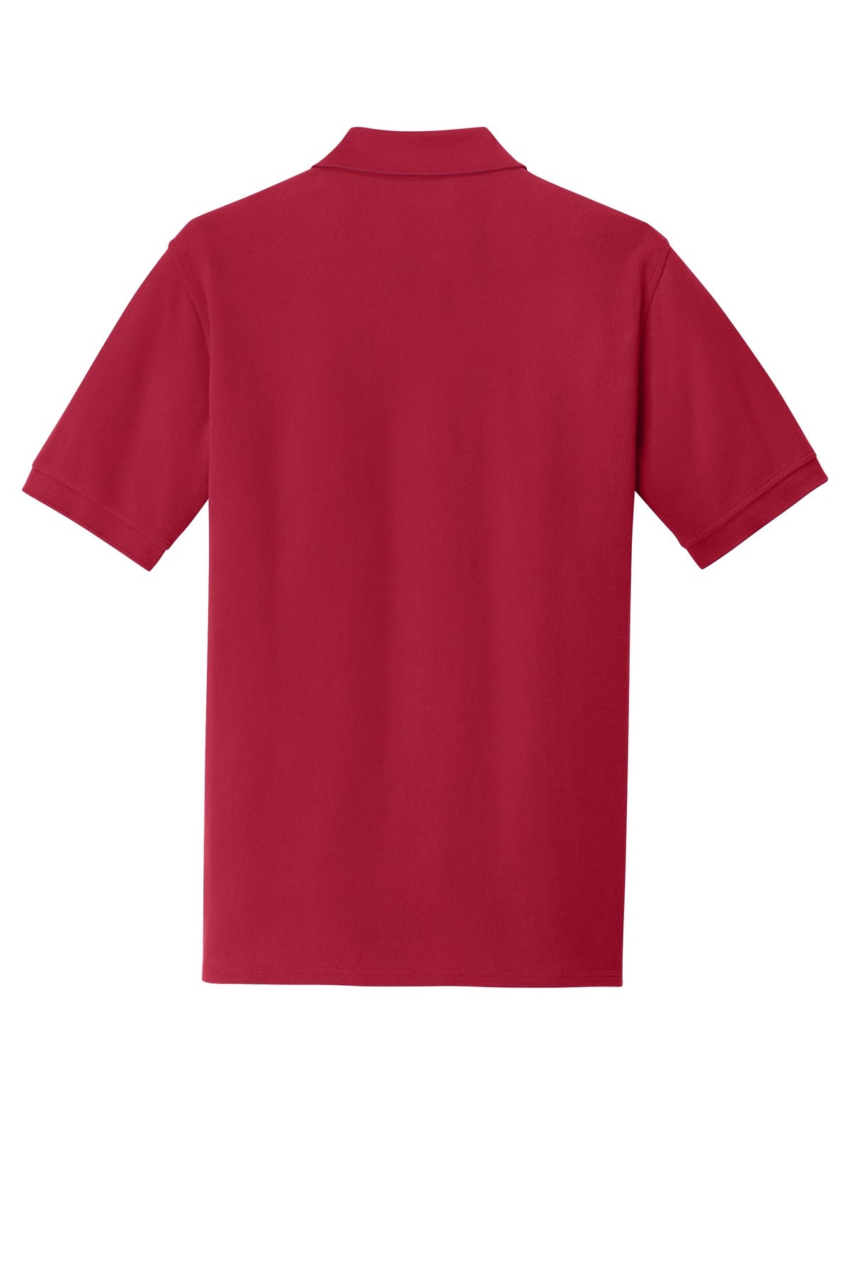 Port & Co Combed Ring Spun Pique Polo - Red