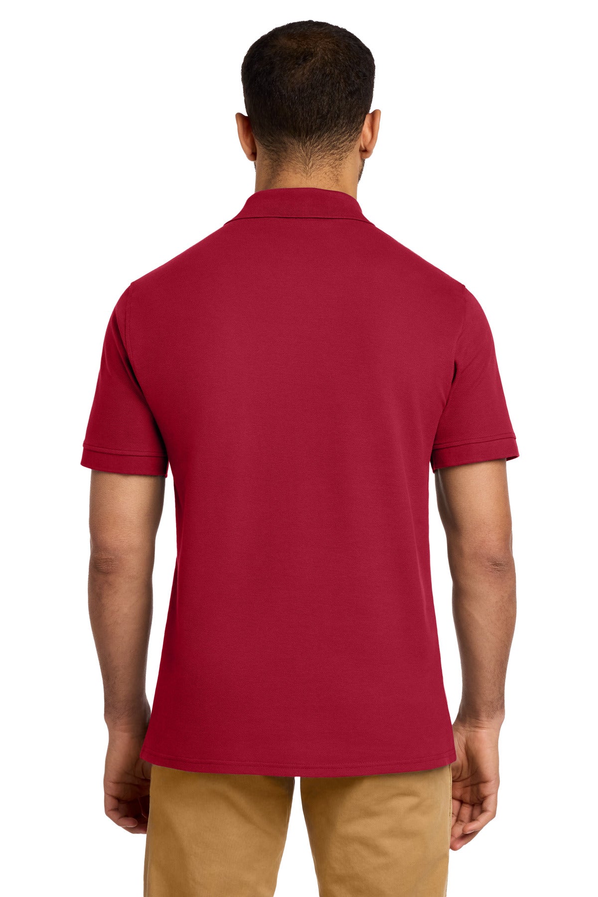 Port & Co Combed Ring Spun Pique Polo - Red