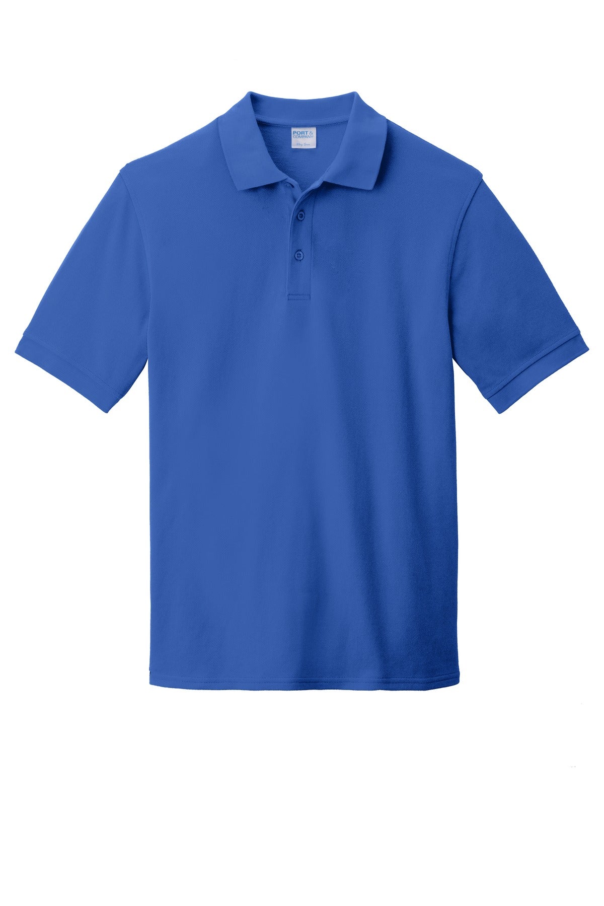 Port & Co Combed Ring Spun Pique Polo - Royal