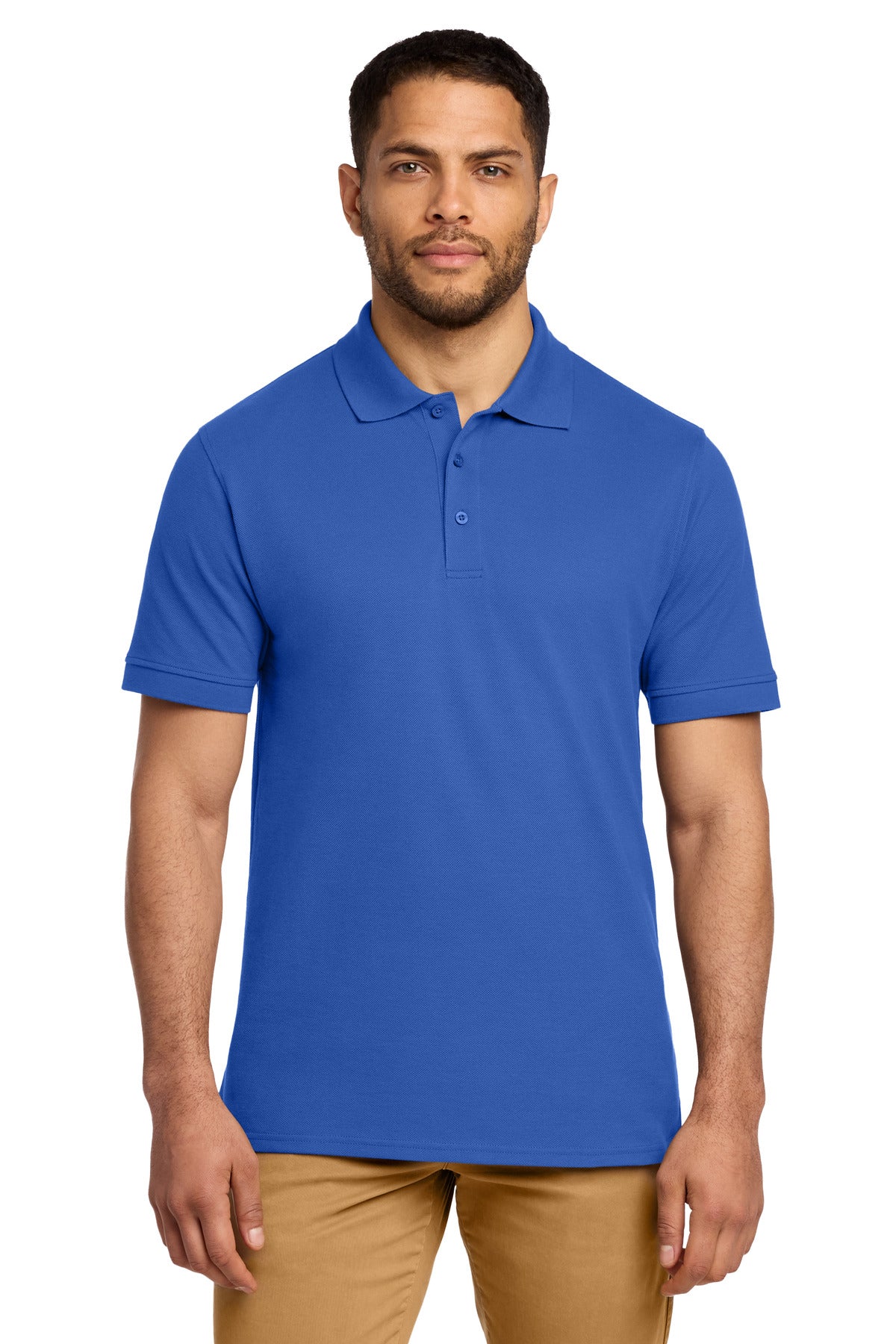 Port & Co Combed Ring Spun Pique Polo - Royal