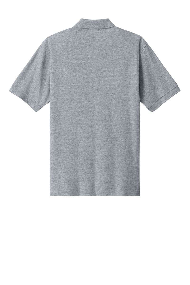 Port & Co Core Blend Pique Polo - Athletic Heather flat back