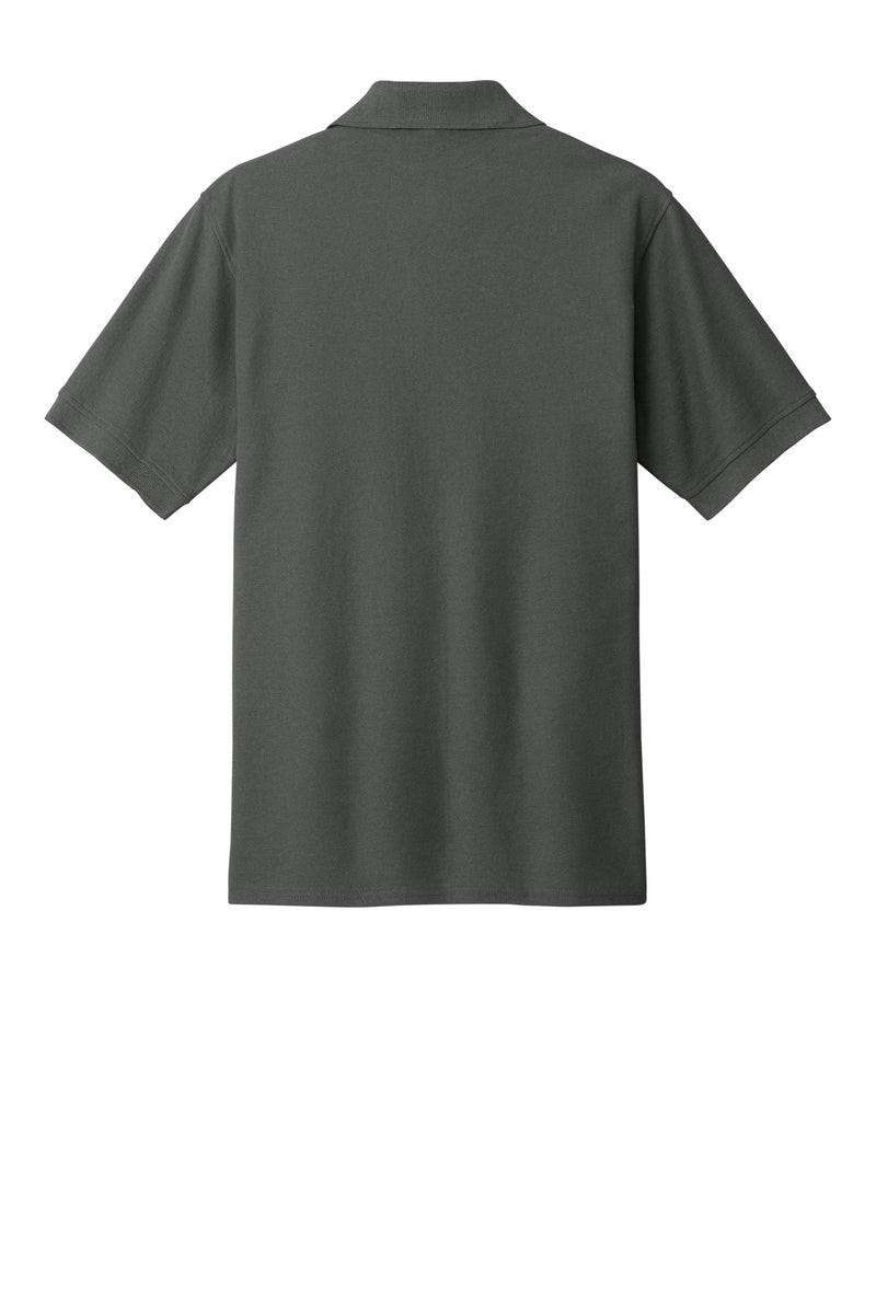 Port & Co Core Blend Pique Polo - Charcoal