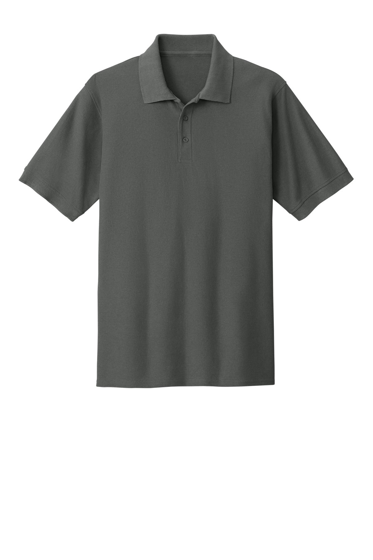 Port & Co Core Blend Pique Polo - Charcoal