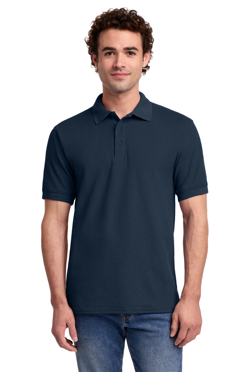 Port & Co Core Blend Pique Polo - Deep Navy