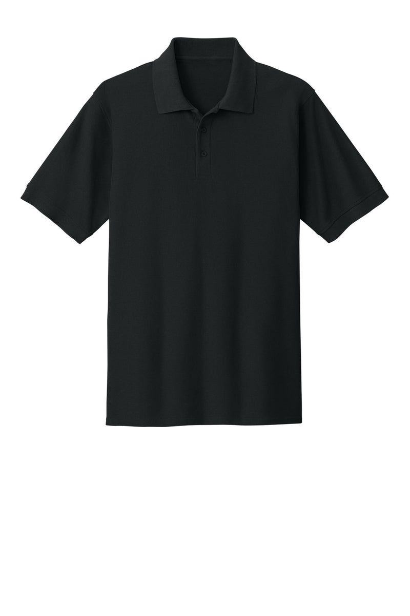 Port & Co Core Blend Pique Polo - Jet Black