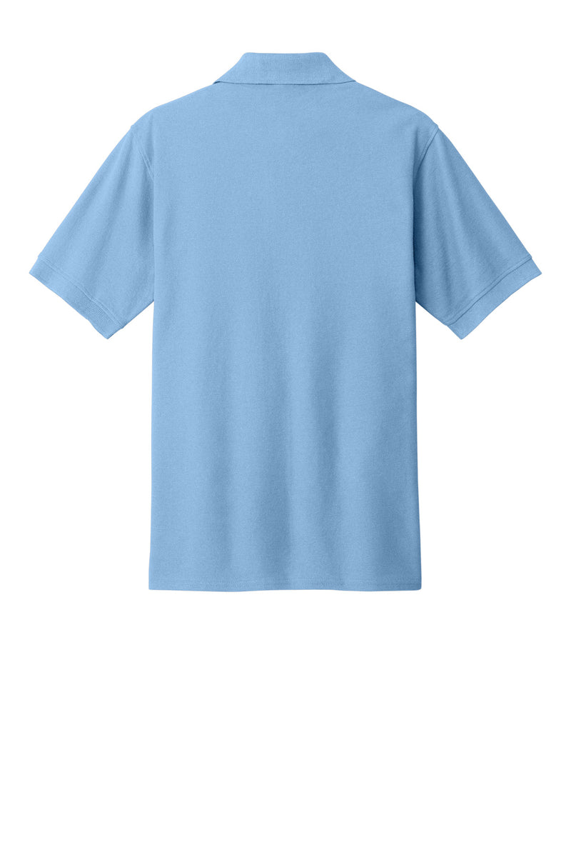 Port & Co Core Blend Pique Polo - Light Blue