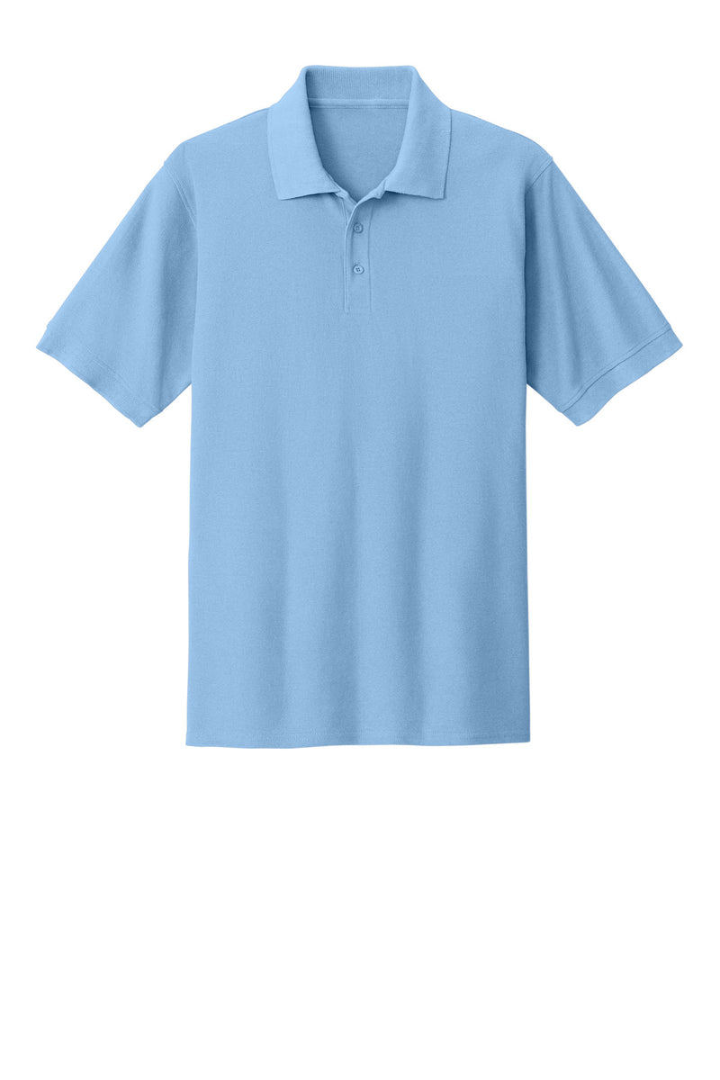 Port & Co Core Blend Pique Polo - Light Blue