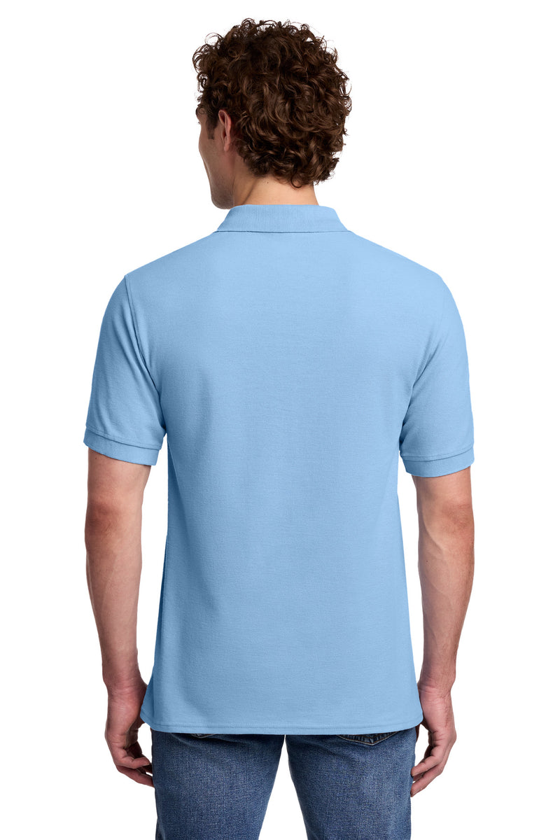 Port & Co Core Blend Pique Polo - Light Blue