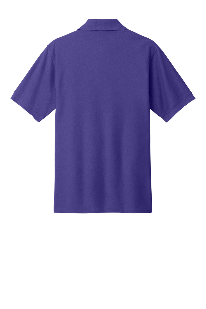 Port & Co Core Blend Pique Polo - Purple