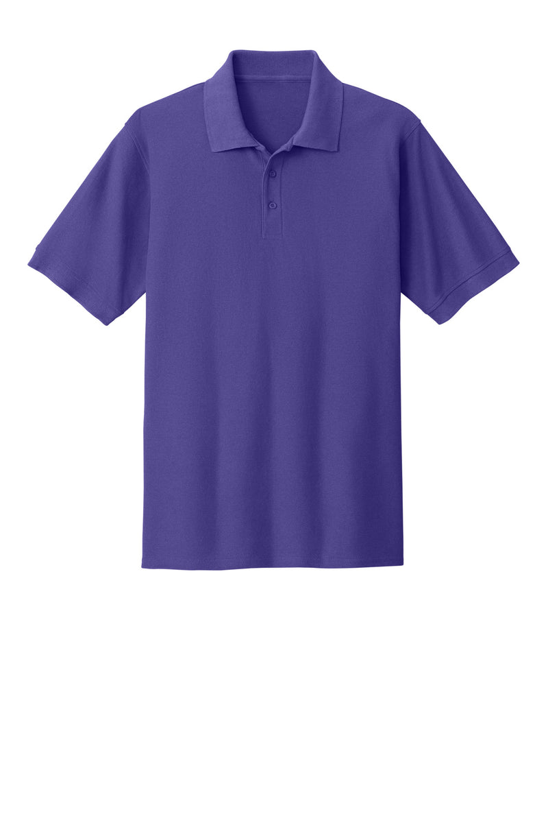 Port & Co Core Blend Pique Polo - Purple