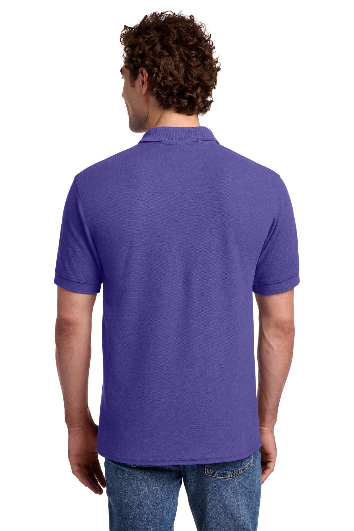 Port & Co Core Blend Pique Polo - Purple