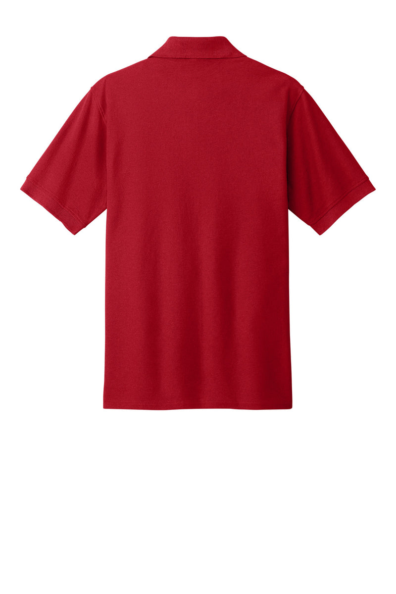 Port & Co Core Blend Pique Polo - Red