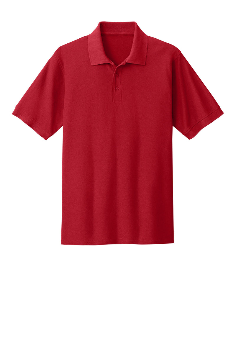 Port & Co Core Blend Pique Polo - Red