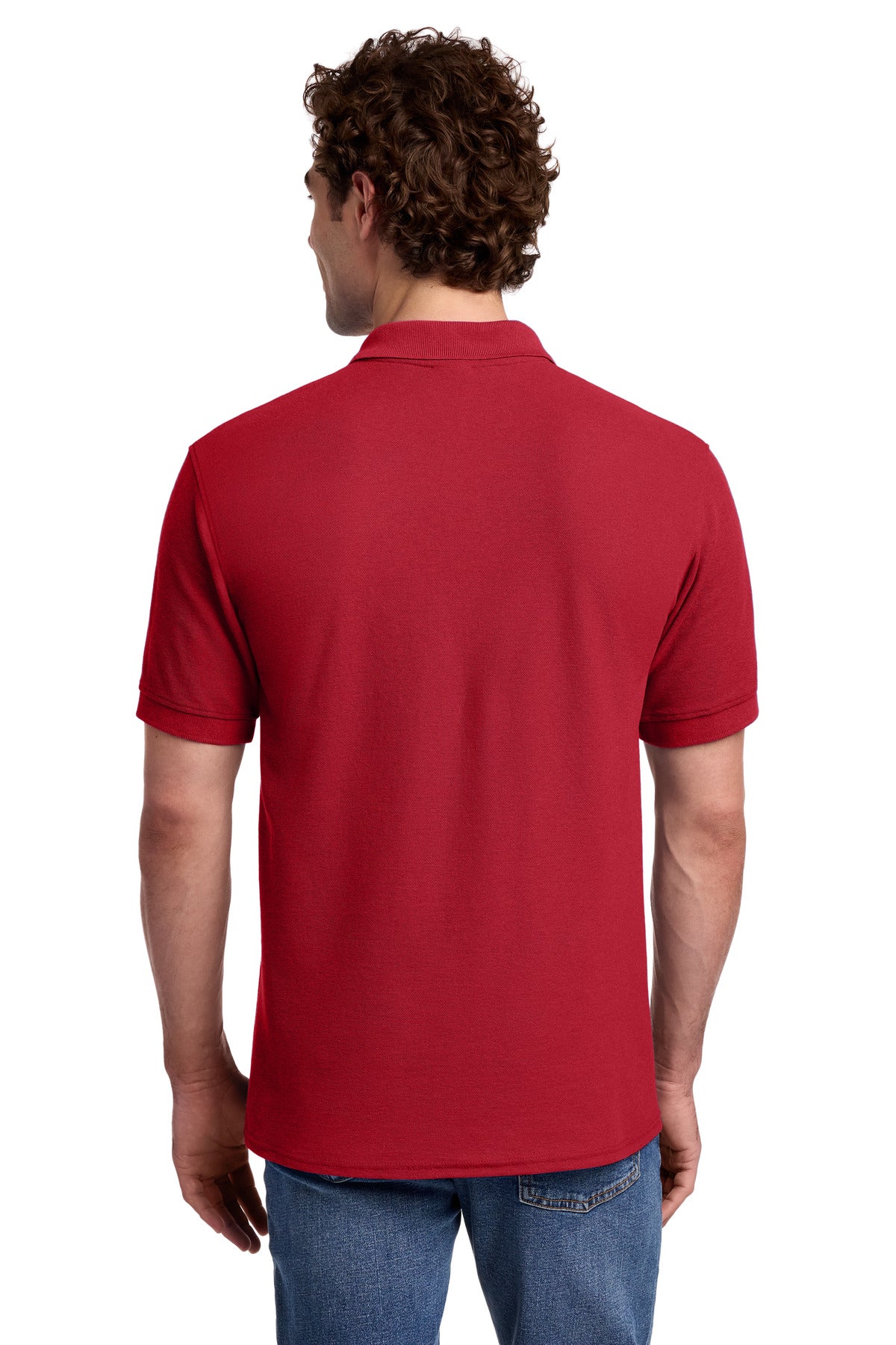 Port & Co Core Blend Pique Polo - Red