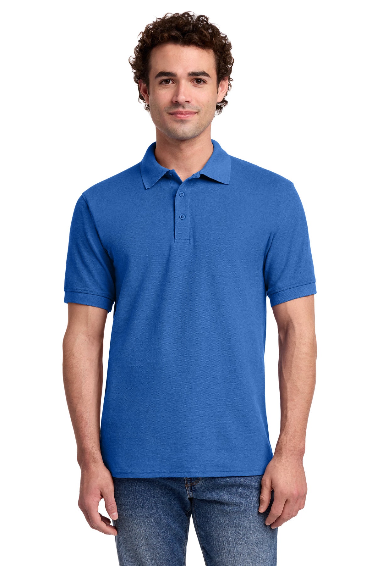 Port & Co Core Blend Pique Polo - Royal