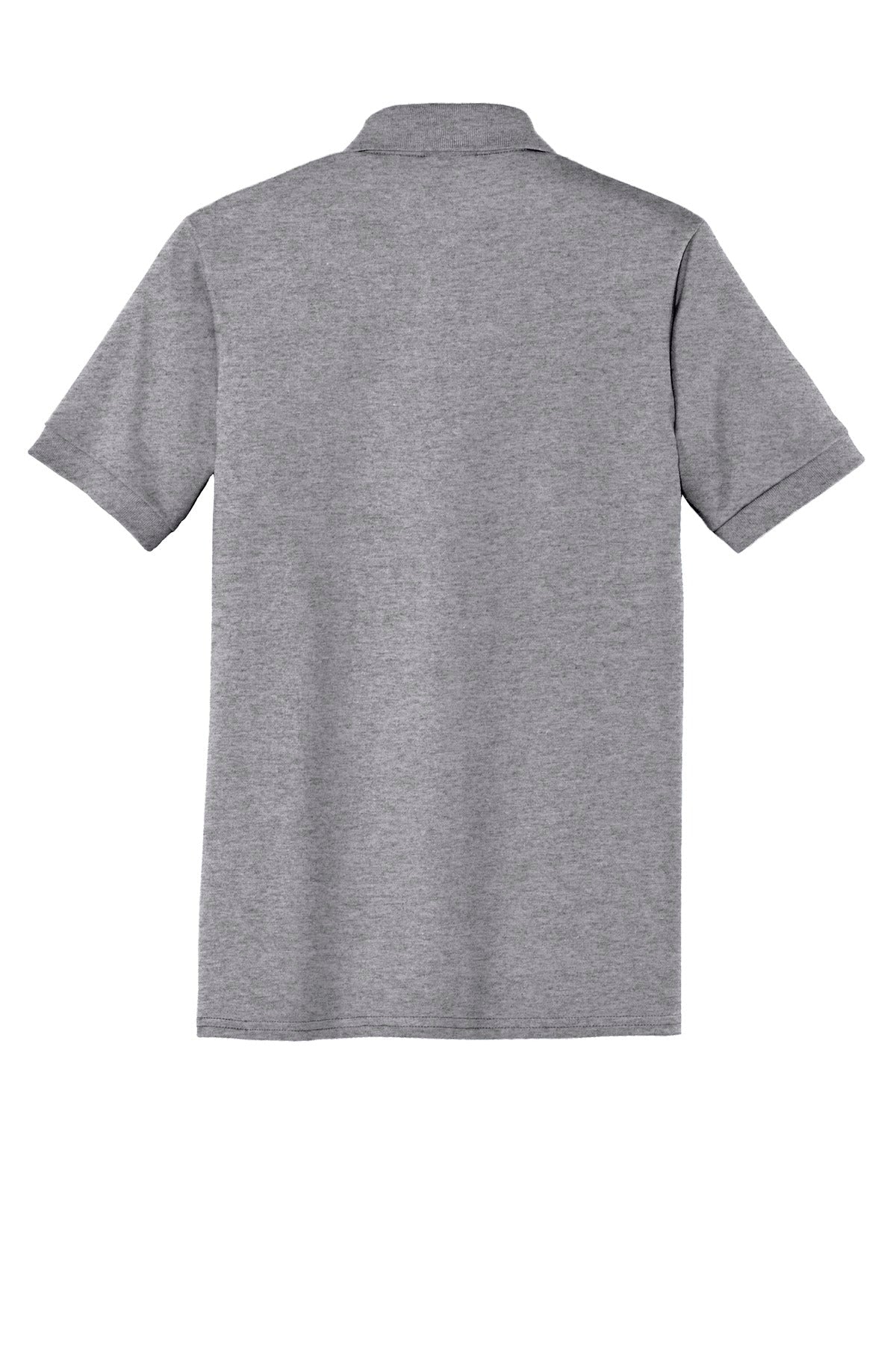 Port & Co Core Blend Jersey Knit Pocket Polo - Athletic Heather flat back